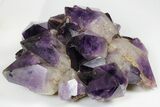 Deep Purple Amethyst Crystal Cluster With Huge Crystals #185433-2